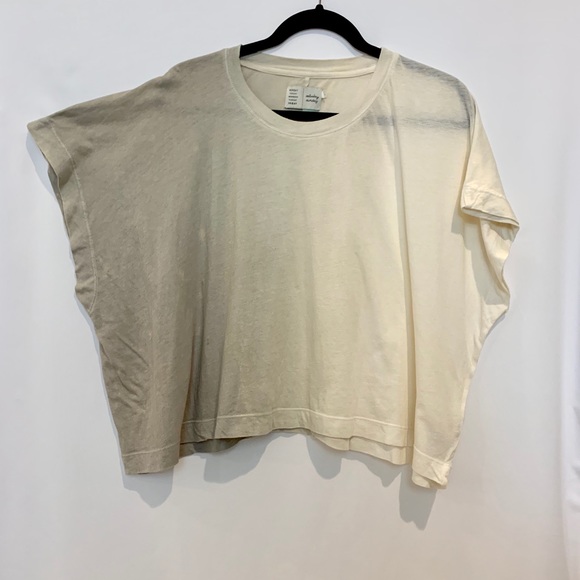 Anthropologie Tops - ANTHROPOLOGIE oversized crop top two tones size S